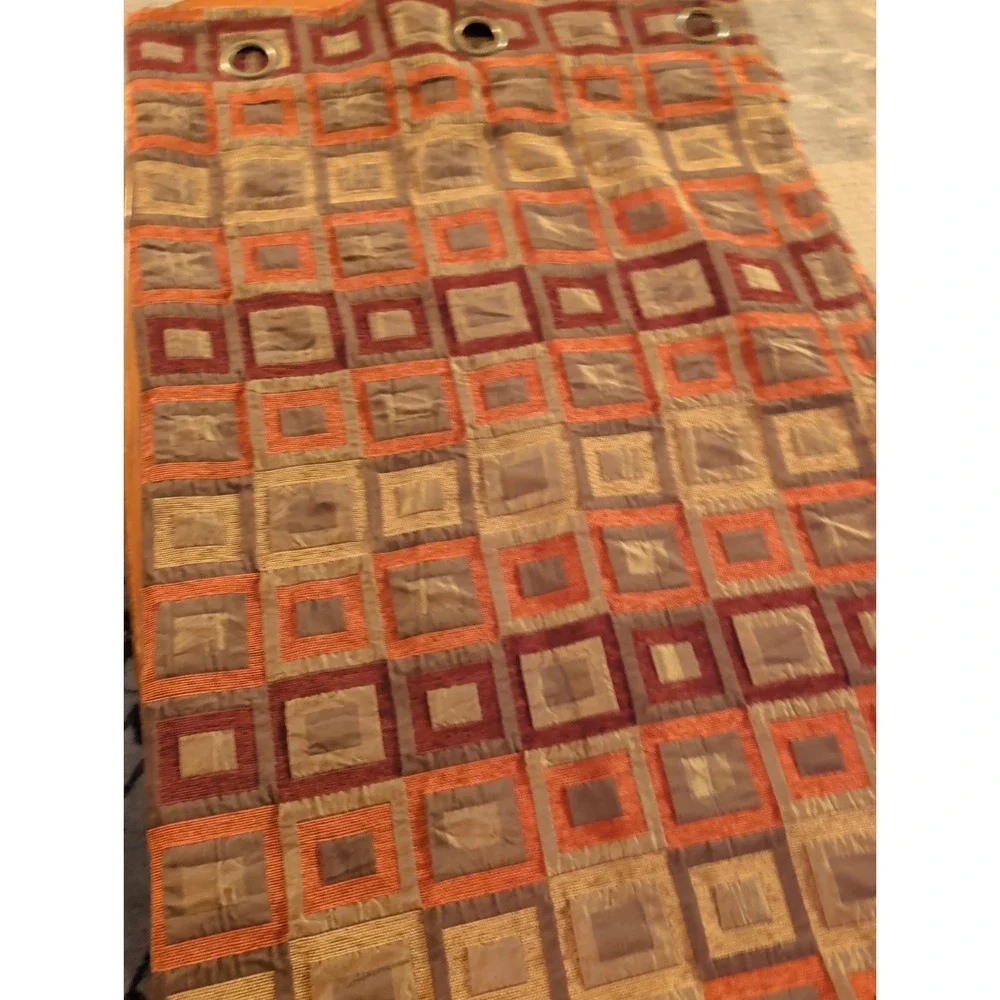 4-Vintage Studio JCP Home Window Curtain Grommet Panels 54''  x 84'' Squares